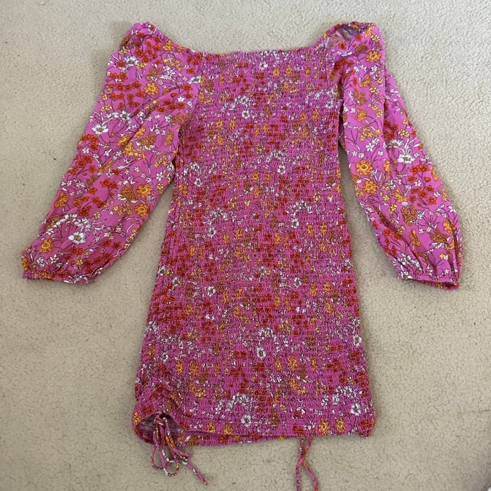 Jessica Simpson Floral off the shoulder dress